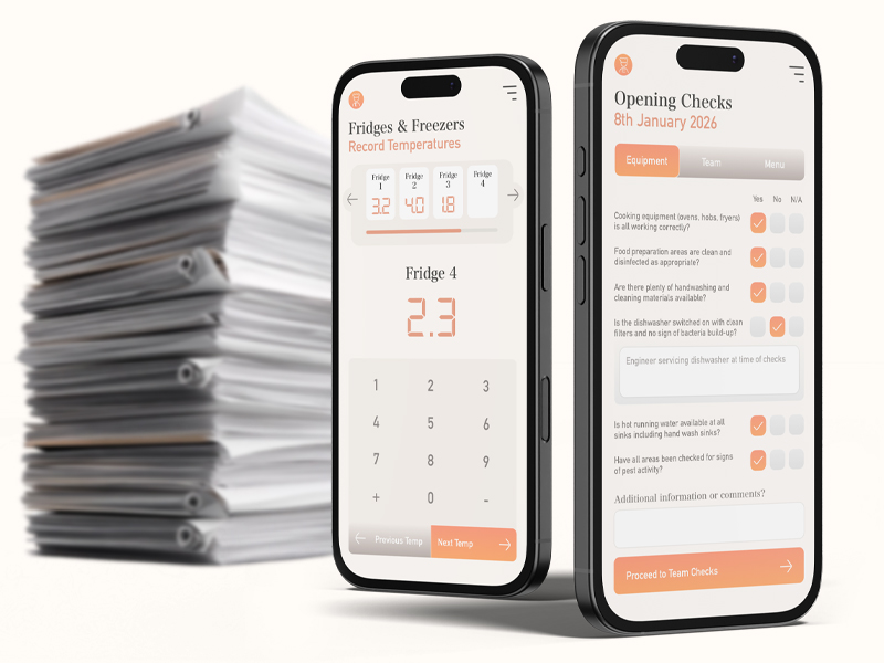 EHO Compliant Food Safety App, Taybl